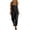 Black, variant on Women's Y2K Denim Bib Overall Pants Button Front Wide Leg Jean Jumpsuits Vintage Loose Romper(White/XXL)