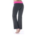 thumbnail image 6 of Bootcut Yoga Pants Cotton with Contrast Waistband, 6 of 9
