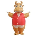 thumbnail image 2 of Halloween Funny Inflatable Costume Cosplay Cool Handsome Inflatable Dragon Cartoon Dragon Funny Gift Halloween Cosplay Dress Up,Height 59"–74.8",Orange, 2 of 6