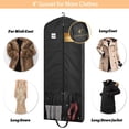 thumbnail image 3 of Dress Bags for Gowns Long, 65" Dress Garment Bags for  Clothes, Dress Bags for Closet Storage and Traveling, Foldable Dress Cover, 3 of 6