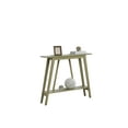 thumbnail image 3 of Kings Brand Furniture Conway Console Table - Functional Narrow Wood Accent Entryway Table with Storage Shelf for Hallway, Front Hall, Entryway, Living Room, Kitchen (Lemon Pepper), 3 of 6
