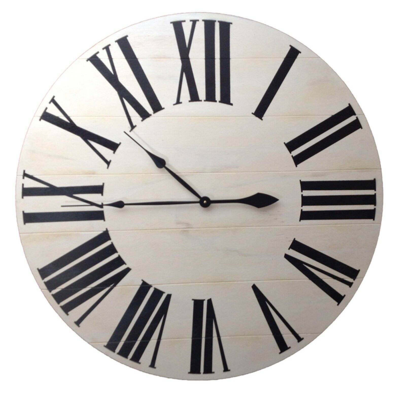 BrandtWorks Classic Farmhouse Oversized Wall Clock