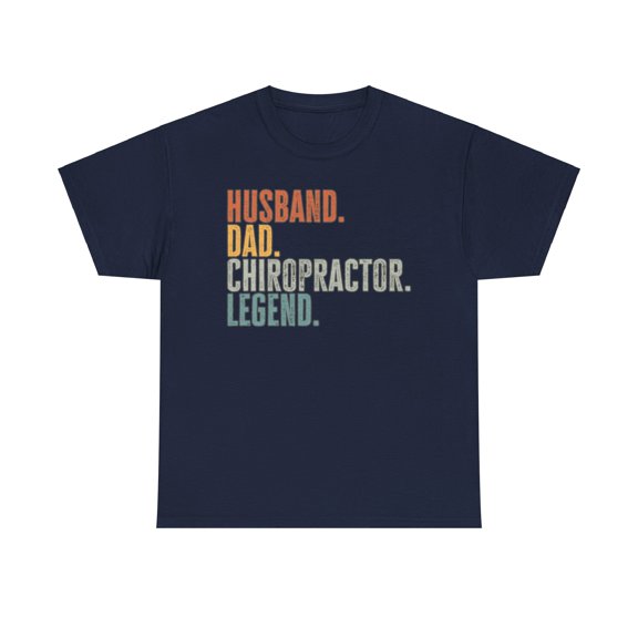 Chiropractor Husband Dad Shirt Gifts Tshirt Tee Crew Neck