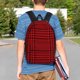thumbnail image 4 of Disketp Red Black Houndstooth Mochila Escolar de 15 Pulgadas, Mochila Ligera para Estudiantes, Viajes y Trabajo, Cómoda y Resistente para el Uso Diario, 4 of 6