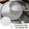 thumbnail image 3 of Pekkaxy Stainless Steel Grease Splatter Guard, 8.26 to 12.99 inch Sizes, Heat-Resistant Mesh for Frying and Sautéing, 3 of 9