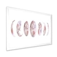 thumbnail image 2 of Designart 'Moon Phases On White' Modern Framed Art Print, 2 of 4