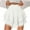 White, variant on Bovxnpu Summer Plus Size Shorts for Women, Womens Casual Shorts, Women's Solid Color Summer Pleated Athletic Stretchy Fake Two Piece Skirt L