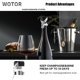 thumbnail image 4 of Tapones para botellas de vino WOTOR, 4 unidades, acero inoxidable, color plateado, 4 of 7
