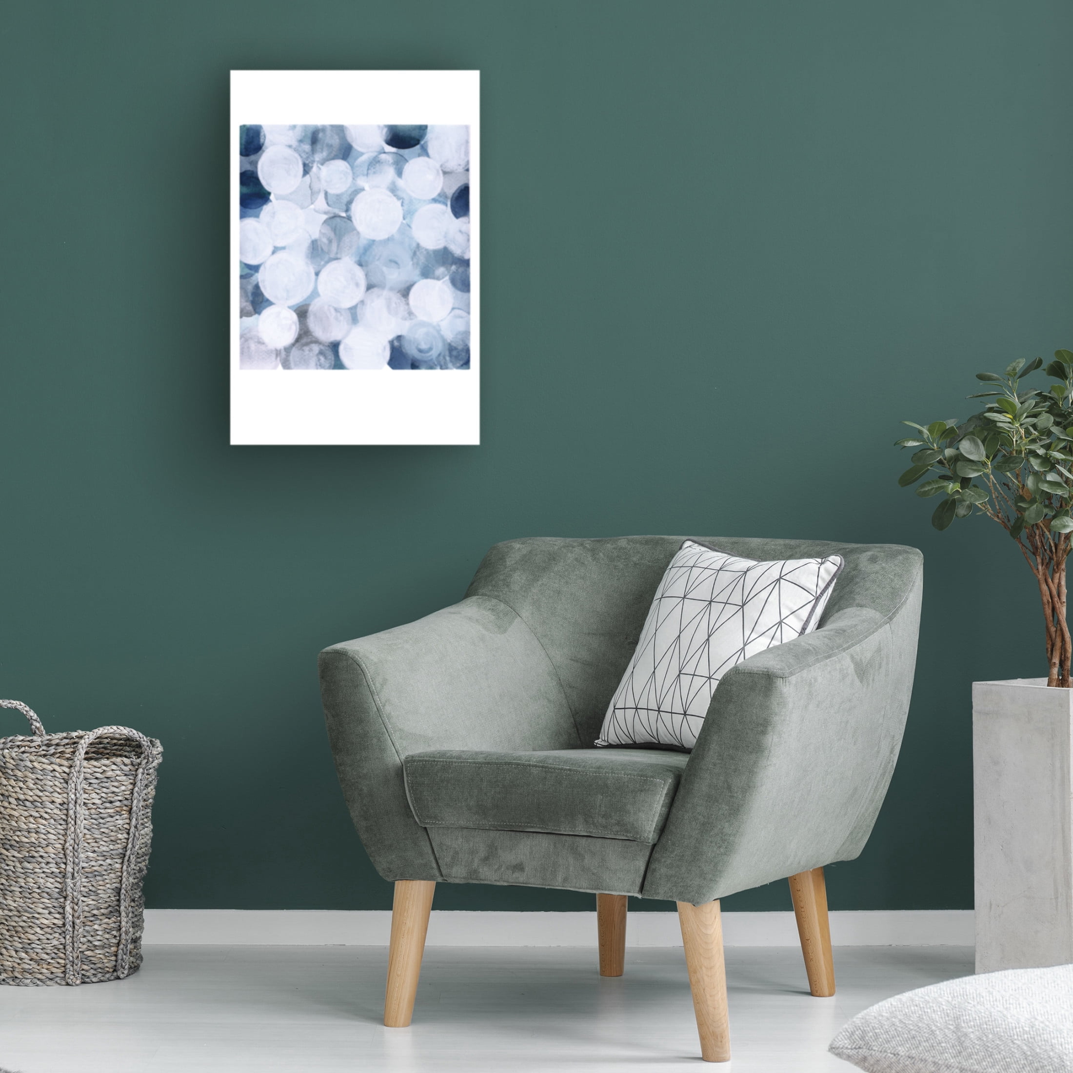 Trademark Fine Art Louise van Terheijden Blue Bubbles Canvas Wall Art