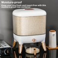 thumbnail image 4 of CNKOO Rice Bucket Dispenser Sealed Transparent 10kg Storage Container Large-Capacity Moisture-proof Plastic Cereals Grain Box Normal/10kg, 4 of 10