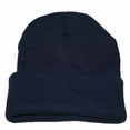 thumbnail image 2 of MSJUHEG Hats For Men Winter Hat Unisex Slouchy Knitting Beanie Cap Warm Winter Ski Hat Baseball Cap Dark Blue One Size, 2 of 2