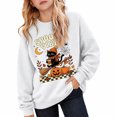 thumbnail image 4 of Venzia Women Cute Fall Sweatshirt, Retro Pumpkin Black Cat Cartoon Graphic Crewneck Casual Autumn Pullover Top, 4 of 6