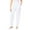 White, variant on Lroveb Casual Pants for Women, High Waisted Baggy Straight Leg PantsWomens Pockets Elastic Solid Color Pants Black