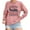 Pink, variant on KHONTS Women's Retro Please Be Patient with Me I'm from the 1900s Sweatshirt Fall Casual Long Sleeve Pullovers Sweatshirts White XL