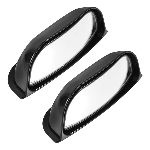 MasteelfCA 1 Set 2Pcs Car B-Pillar Side View Mirrors Rear Seat Blind Spot Mirrors (Black)