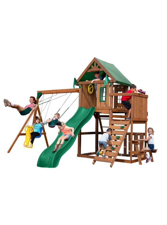 Wooden Swing Sets in Swing Sets