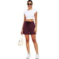 thumbnail image 7 of Cadmus 3-Pack Lightweight Casual Shorts for Women 5'' High Waisted Linerless Quick-Dry Athletic Running Hiking Shorts with Pockets, 7 of 7