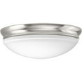 thumbnail image 2 of Progress Lighting, Etched Glass Collection, 1-Light Flush Mount, Brushed Nickel, Etched Glass, Material: Steel, 2 of 4
