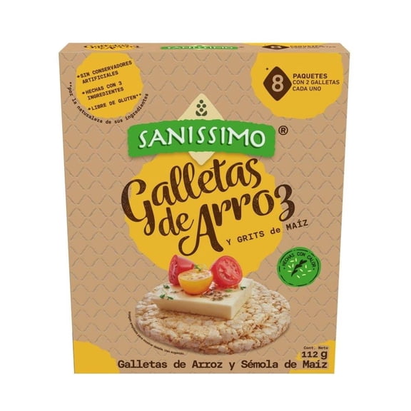 Galletas Bimbo Sanissimo Arroz y Maíz 112g