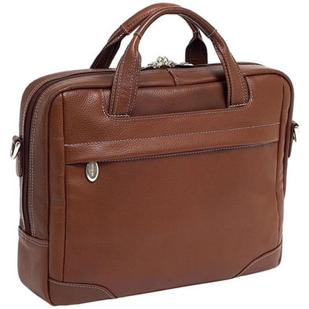 UPC: 0642154154842 | McKlein  S Series  BRONZEVILLE  Pebble Grain Calfskin Leather  15  Leather Medium Laptop Briefcase