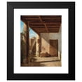 thumbnail image 2 of Eugène Joseph Verboeckhoven 15x18 Black Modern Framed Museum Art Print Titled - A Sunlit Passage (1842), 2 of 5
