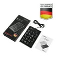 thumbnail image 4 of Perixx PERIPAD-202C Wired USB-C Slim Numeric Keypad - Scissor Keys with 2 USB-A Hubs and Tab Key - Compatible for Tablet, Laptop, Desktop - Black, 4 of 7