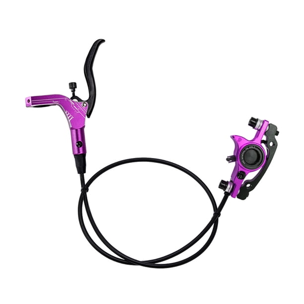 Naiovety Juego de frenos hidráulicos para bicicletas, accesorios para bicicletas, componente modificado, ajuste de bicicleta, Kit de frenos de Ciclismo Violeta Freno delantero izquierdo