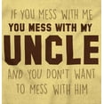 thumbnail image 2 of You Mess With My Uncle Toddler Boy Girl T Shirt Infant Toddler Brisco Brands 4T, 2 of 6