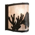 thumbnail image 5 of Meyda Tiffany 23825 Tropical Fish 10" Tall Wall Sconce - Black, 5 of 6