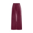 thumbnail image 6 of mihongmao Summer Outfits 2 Piece Sets for Women Dressy Women's Casual Loose-fitting Round Neck Pullover Long-sleeved Trousers Velvet Suit Purple L, 6 of 8