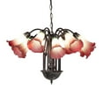 thumbnail image 6 of Meyda Tiffany 185083 Seafoam/Cranberry Tiffany 12 Light 24" Wide Chandelier - MultiColor, 6 of 6