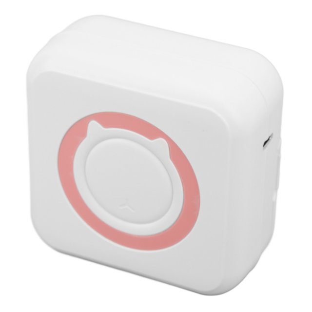 Impresora de Fotos Máquina de Impresión sin Tinta con Control de Aplicación Portátil Inalámbrico Impresora de Fotos para Código de Barras de Etiquetas de Imagen en Blanco y ANGGREK Otros