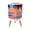 Color 3, variant on Small Trash Can with Lid Vibrant Tropical Sunset Beach Palm Trees Colorful Sky 1.8 Gallon Dog Proof Trash Can Round Garbage Can Waste Bin Wastebasket for Bathroom Bedroom
