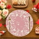 thumbnail image 1 of Heart-shaped Round Valentines's Day Placemat Set 14 In Anniversary Wedding Round Placemats Suitable For Restaurant Decoration., 1 of 6