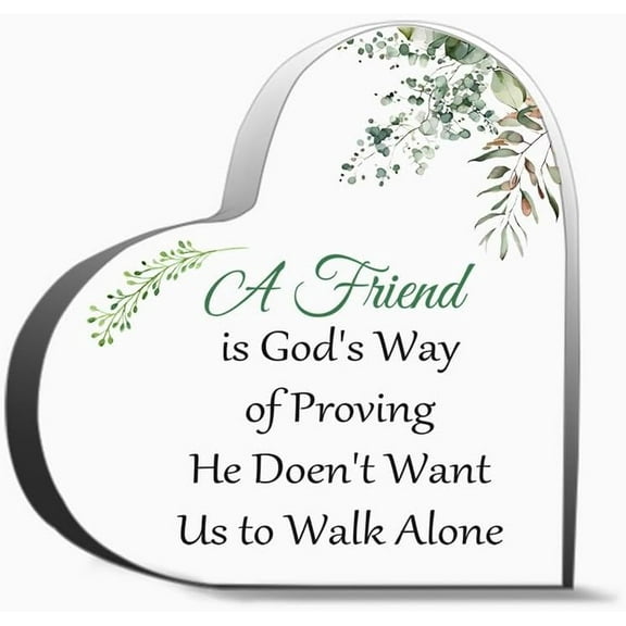 Religious Friend Gifts Christian Friendship Gifts For Women Inspirational Bible Verses Gift Acrylic Gifts For Women Men,Acrylic Heart Keepsake For Family And Friends