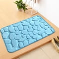 thumbnail image 3 of Alfombrilla de baño Puerta absorbente Antideslizante Alfombra grande Decoración Sala de estar para niños pequeños Alfombrilla de baño Accesorios de tapicería Azul claro, 50x80cm Speravity HA009646-14, 3 of 6