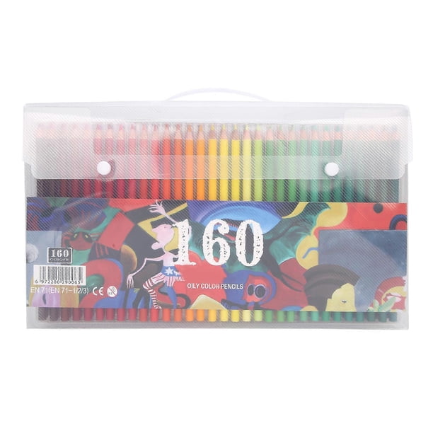 160Pcs OilBased Colored Pencils Set MultiColored Soft Drawing Pencils for Artists