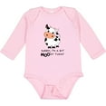 thumbnail image 3 of Inktastic Sorry, I'm a Bit Moody Today Cute Cow Pun Boys or Girls Long Sleeve Baby Bodysuit, 3 of 5