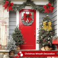 thumbnail image 4 of Adorno de árbol de Navidad con lazos de Navidad grandes, lazos de árbol de Navidad con purpurina dorada roja para decoraciones de árboles de Navidad, adorno de pajarita para puerta con lazos de árbol de Navidad-- Sincero Electrónica, 4 of 5
