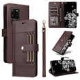 thumbnail image 1 of FOXDOCK Funda tipo Cartera para Samsung Galaxy S20 Ultra – Cubierta de Cuero PU con Múltiples Ranuras, Bolsillo para Efectivo y Correa de Muñeca, 1 of 6