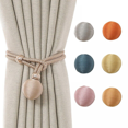 thumbnail image 2 of 2PCS Curtain Tiebacks Tie Backs Buckle Clips Weave Rope Holdbacks Home-Pink, 2 of 6