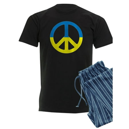 

CafePress - Peace In Ukraine. Stand With Ukraine. Supp Pajamas - Men s Dark Pajamas