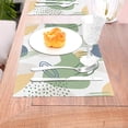 thumbnail image 5 of XMXT 4 Pcs Woven Placemats, Colorful Abstract Graffiti Stain Resistant Anti-Skid Placemat for Kitchen Table, 12 x 18 inches, 5 of 6