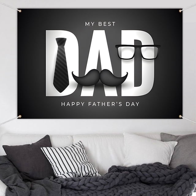 Tapiz para colgar en la pared, diseño de feliz día del padre, 180 x 110 cm