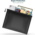 thumbnail image 6 of File Bag Organizer, Tyeign Waterproof Fireproof File Bag for File Jewelry Passport Storage Fireproof Document Bags File Bags Document Folder Document Bag File Pouch Organizer Black1, 6 of 6