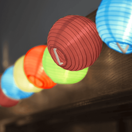 lunaxia multi colored nylon string lanterns 24 led patio lanterns with hanging hooks and - Patio Lanterns lunaxia multi colored nylon string lanterns 24 led patio lanterns with hanging hooks and - Patio Lanterns