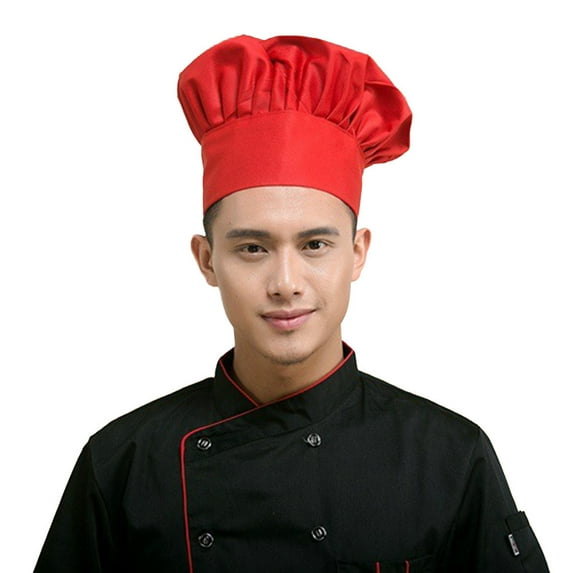 dianhelloya Professional Stretchy Adjustable Men Cap Kitchen Cook Baker Catering Chef Hat