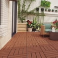 thumbnail image 1 of Piso deck "Ladrillo", tipo madera 11pz de 30x30cm, 1m2, piso para jardin,Uso interior y exterior/ Decoración para muro, techo y piso. PANEL DECORATIVO LADRILLO, 1 of 6