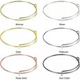 thumbnail image 3 of U8MO 90 Bangle Bracelets Adjustable Stainless Steel Bulk Jewelry Making Supplies Mix, 3 of 3