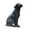 Black, variant on jicheng Dog Statue Creative Cute Resin Lawn Ornament for Indoor Outdoor Balcony Lawn Black